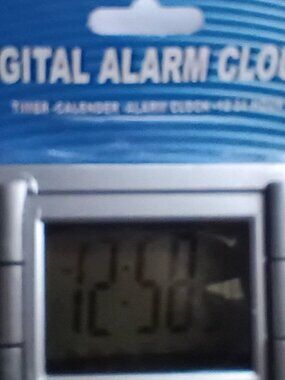 Alarm Clock Digital Timer 12/24 Hour Light Weight 1 AA Battery 4" x 3" x 1 1/2"